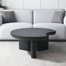 MESA DE CENTRO ACABADO DE MADERA NEGRA