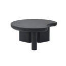 MESA DE CENTRO ACABADO DE MADERA NEGRA