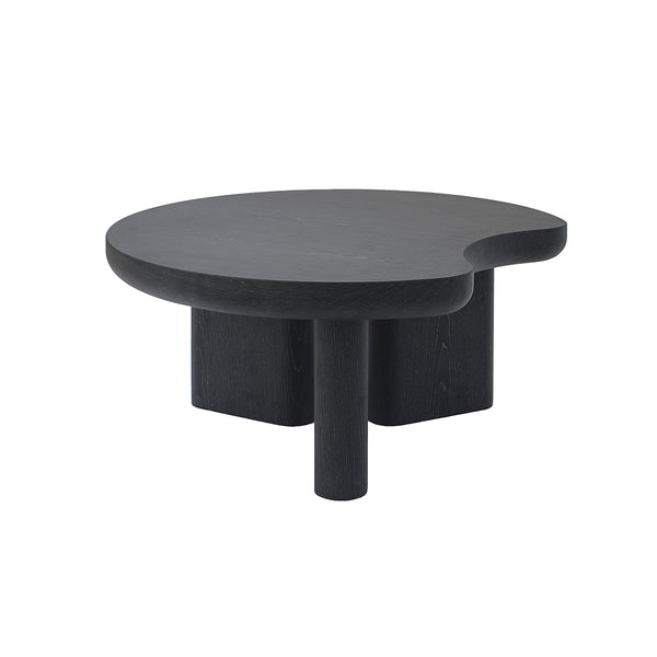 MESA DE CENTRO ACABADO DE MADERA NEGRA