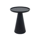 MESA LATERAL ACABADO DE MADERA NEGRA