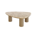 MESA DE CENTRO ACABADO DE MADERA Y FAUX MARBLE