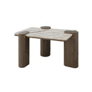 MESA DE CENTRO ACABADO DE MADERA Y FAUX MARBLE