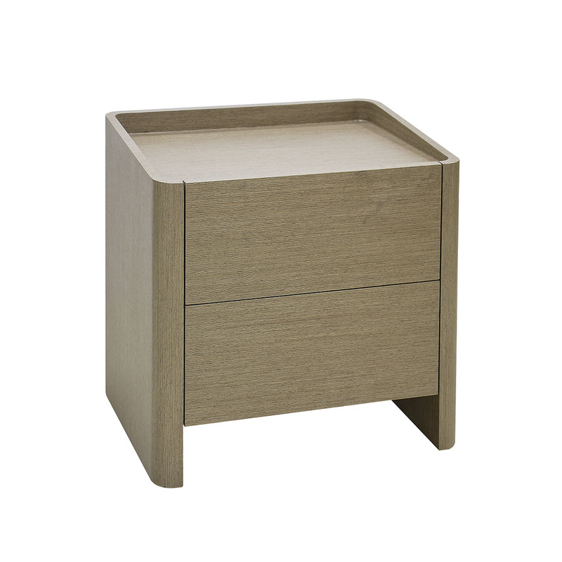 MESA DE NOCHE EN ACABADO MADERA CLARA