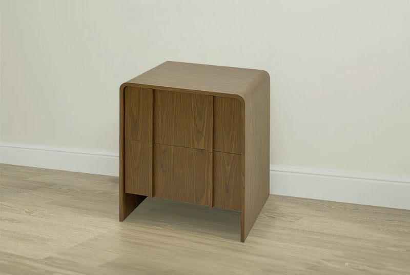MESA DE NOCHE EN ACABADO MADERA