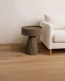 MESA LATERAL ACABADO DE MADERA