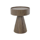 MESA LATERAL ACABADO DE MADERA