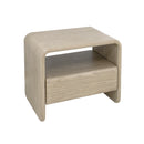 MESA DE NOCHE ACABADO DE MADERA NATURAL