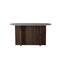 CONSOLA TOPE MARMOL ARTIFICIAL Y BASE MDF