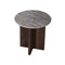 MESA LATERAL TOPE MARMOL ARTIFICIAL Y BASE MDF