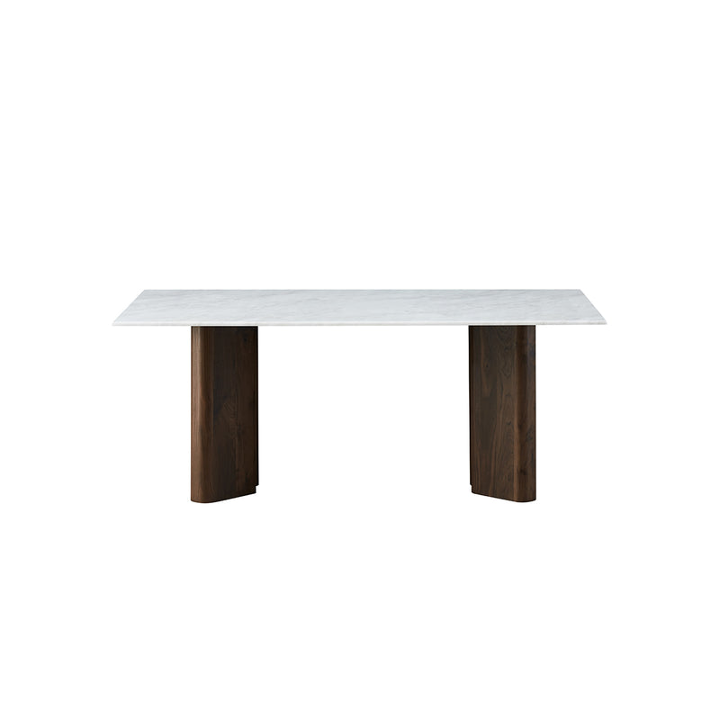 MESA DE COMEDOR CON TOPE DE MARMOL ARTIFICIAL Y BASE MDF
