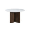 MESA DE COMEDOR TOPE DE MARMOL ARTIFICIAL Y BASE MDF