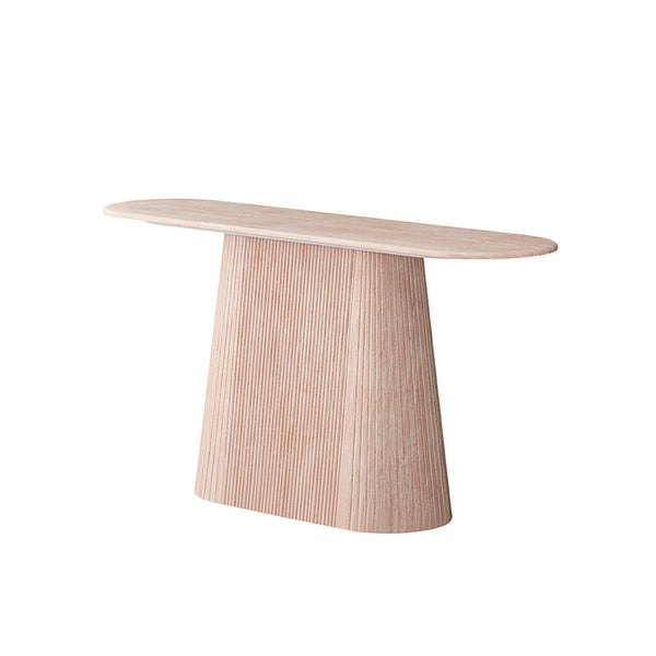 CONSOLA CON TOPE DE MÁRMOL ARTIFICIAL Y BASE MDF
