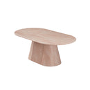 MESA DE CENTRO CON TOPE DE MÁRMOL ARTIFICIAL Y BASE MDF