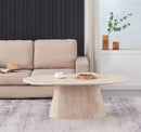 MESA DE CENTRO CON TOPE DE MÁRMOL ARTIFICIAL Y BASE MDF