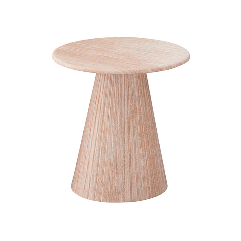 MESA LATERAL CON TOPE DE MÁRMOL ARTIFICIAL Y BASE MDF LAMINADA
