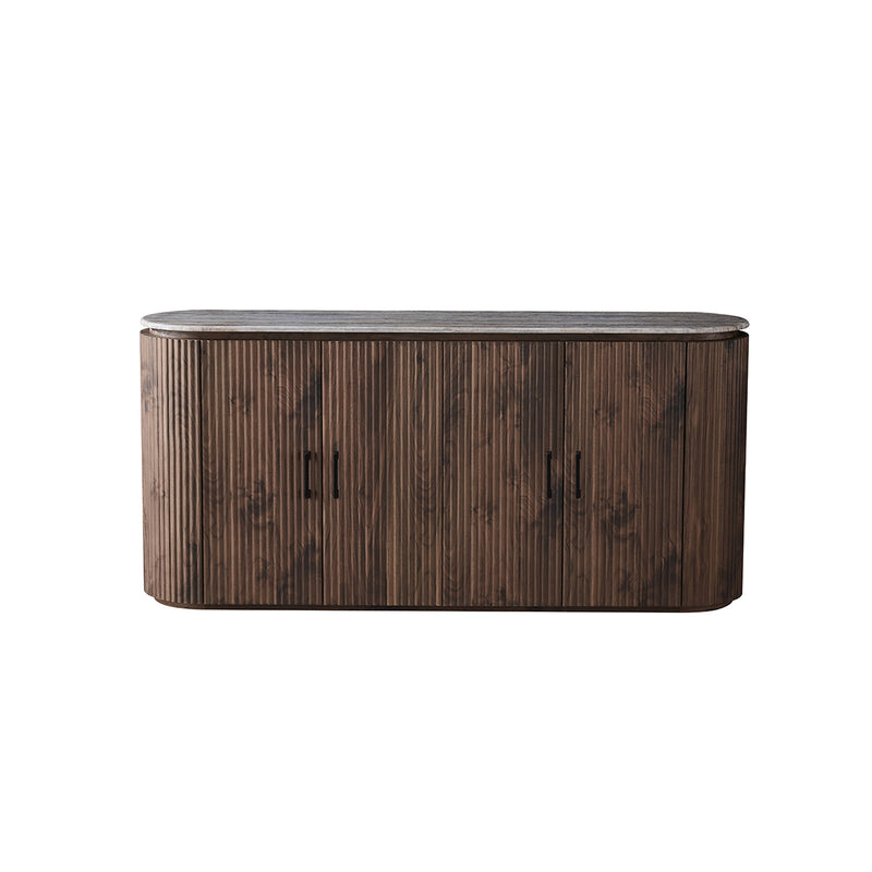 BUFETERA CON TOPE DE MARMOL ARTIFICIAL Y BASE MDF