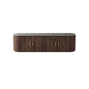 MESA DE TV TOPE DE MARMOL ARTIFICIAL Y BASE MDF