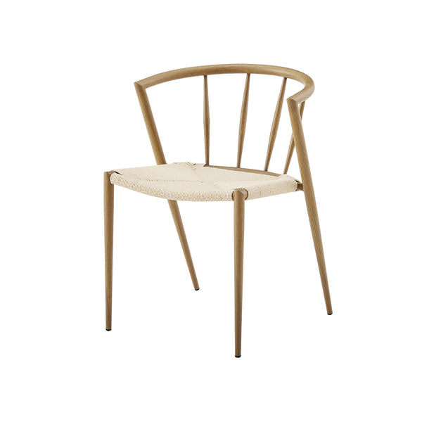 SILLA DE COMEDOR EN CUERDA Y PATAS ESTILO MADERA