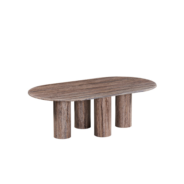 MESA DE CENTRO TOPE DE MARMOL ARTIFICIAL Y BASE MDF LAMINADA DE MARMOL