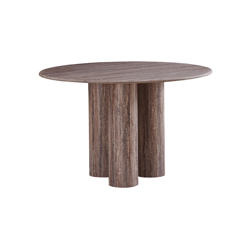 MESA DE COMEDOR TOPE DE MARMOL ARTIFICIAL Y BASE MDF LAMINADA DE MARMOL