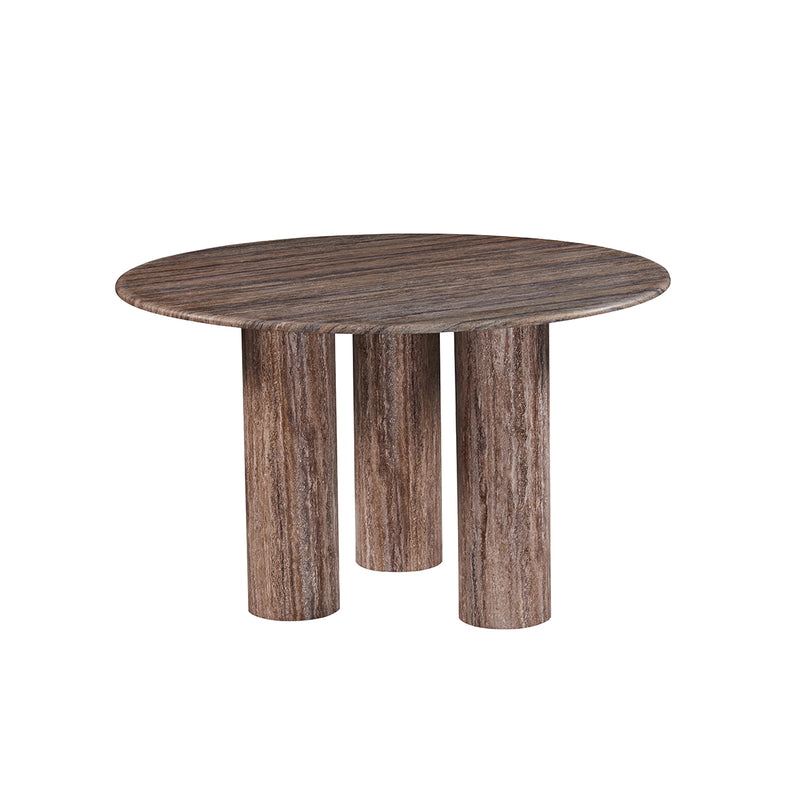 MESA DE COMEDOR TOPE DE MARMOL ARTIFICIAL Y BASE MDF LAMINADA DE MARMOL