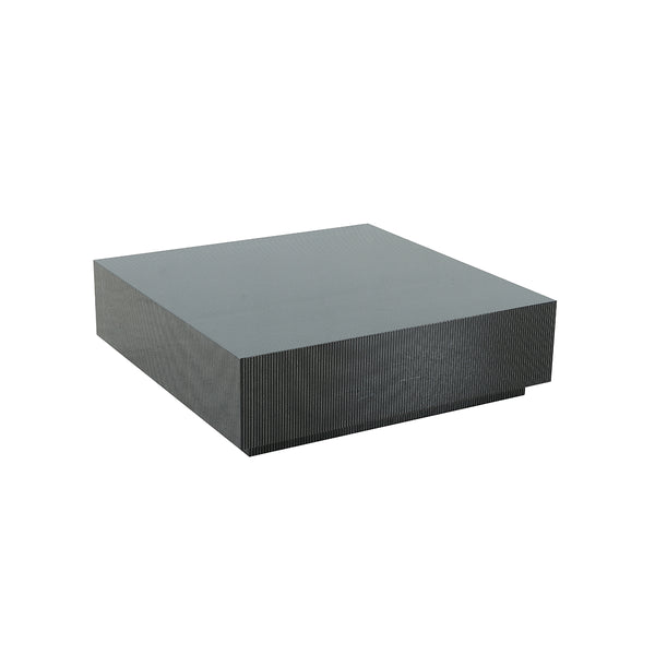 MESA DE CENTRO NEGRA CON TOPE ESTILO MARMOL