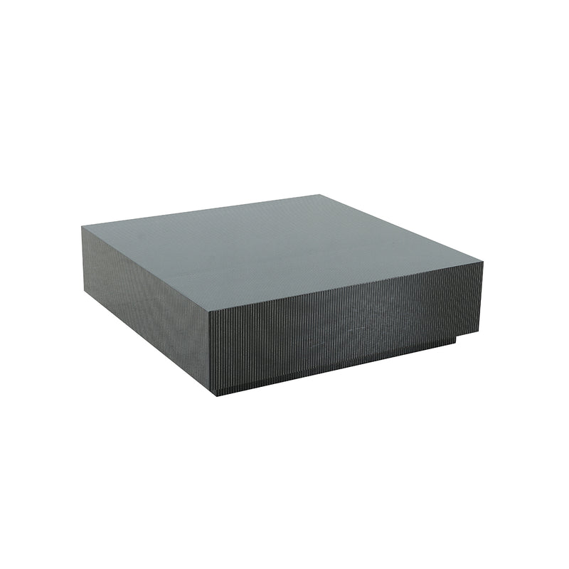 MESA DE CENTRO NEGRA CON TOPE ESTILO MARMOL
