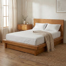 CAMA KING "ACACIA I"+ 1 MESITA DE NOCHE - 2PCS
