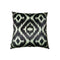COJIN  DECORATIVO CON PATRON NEGRO Y BLANCO