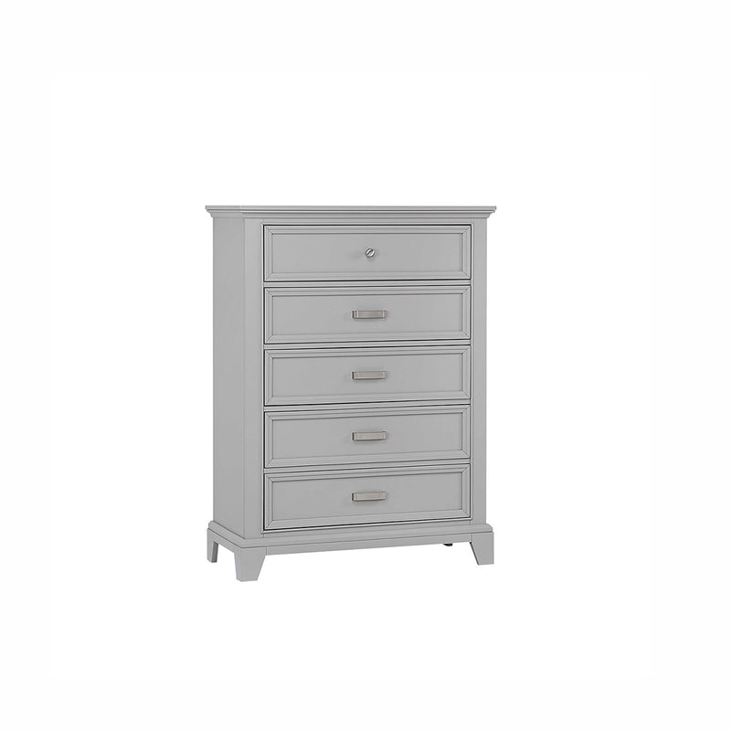 GAVETERO ALTO ANGLE EN ACABADO DE MADERA GRIS