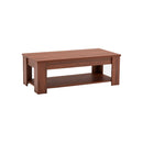 MESA DE CENTRO MARRON