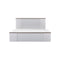 CAMA QUEEN  GRIS Y BLANCO MATE