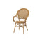 SILLA DE EXTERIOR EN RATTAN MARRON