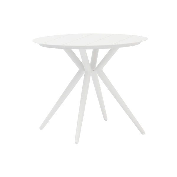 MESA DE COMEDOR DE EXTERIOR EN ACABADO BLANCO