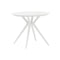 MESA DE COMEDOR DE EXTERIOR EN ACABADO BLANCO