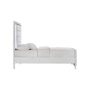 CAMA MOONDANCE TWIN EN ACABADO DE MADERA BLANCO CON MARCO ESCARCHADO
