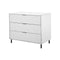 GAVETERO TALLBOY EN BLANCO  DE TRES GAVETAS