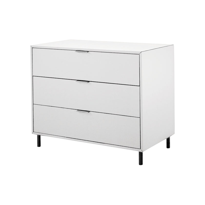 GAVETERO TALLBOY EN BLANCO  DE TRES GAVETAS