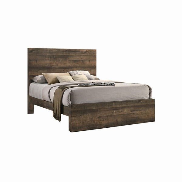 ***CAMA KING BAILEY EN ACABADO DE MADERA MARRON