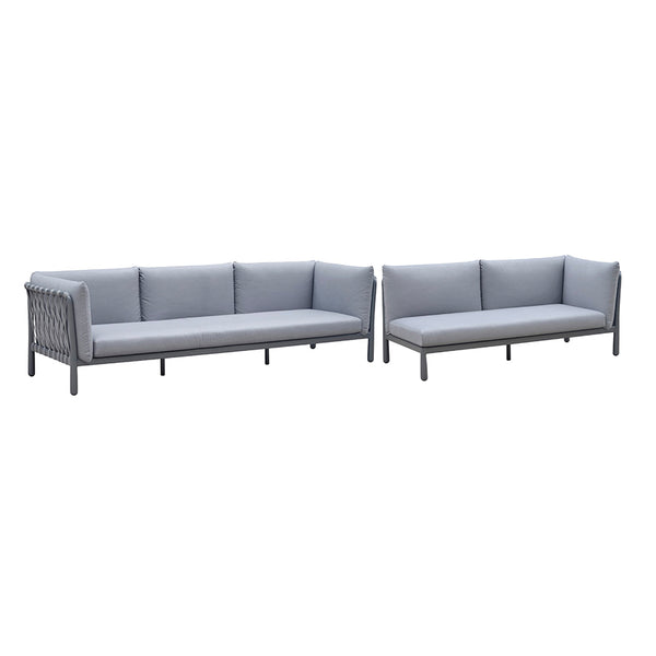 ALU ROPE SOFA SET/2 (CBTS9163+CBTS9162LR)