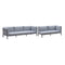 ALU ROPE SOFA SET/2 (CBTS9163+CBTS9162LR)