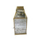 LANTERN MATT BRASS WITH ANTIQUE GLASS