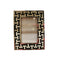 FRAME IN RESIN B&W MATTING TILE WIHT STEEL MOULDING 4X6X1.5"