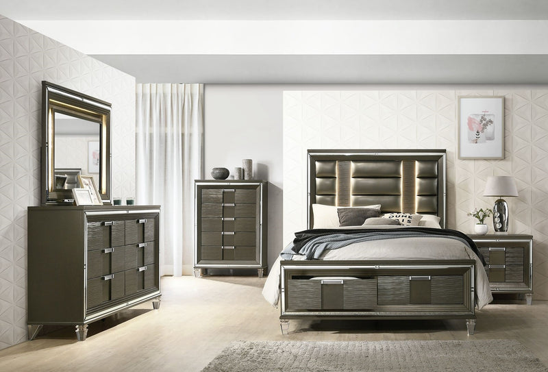 JUEGO DE HABITACION "TWENTY NINE BROWN" - CAMA QUEEN