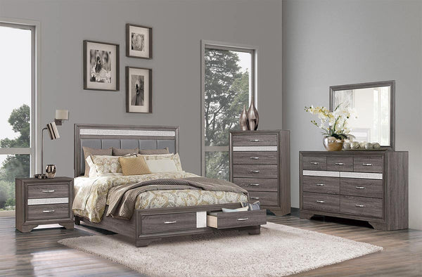 JUEGO DE HABITACION "LUSTER" - CAMA QUEEN