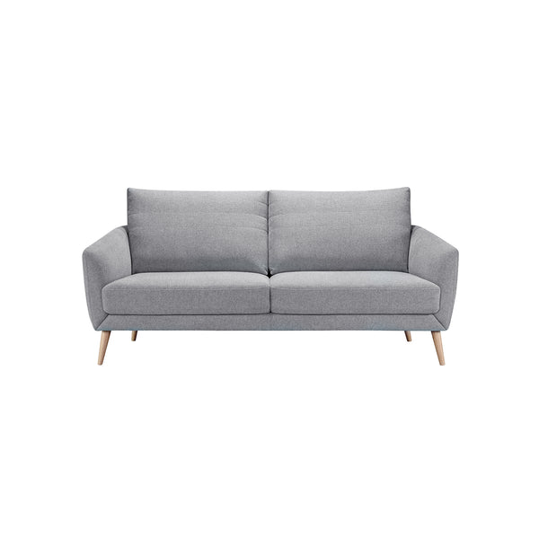 SOFA ESTACIONARIO DE 3 ASIENTOS EN TELA COLOR GRIS