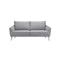 SOFA ESTACIONARIO DE 3 ASIENTOS EN TELA COLOR GRIS
