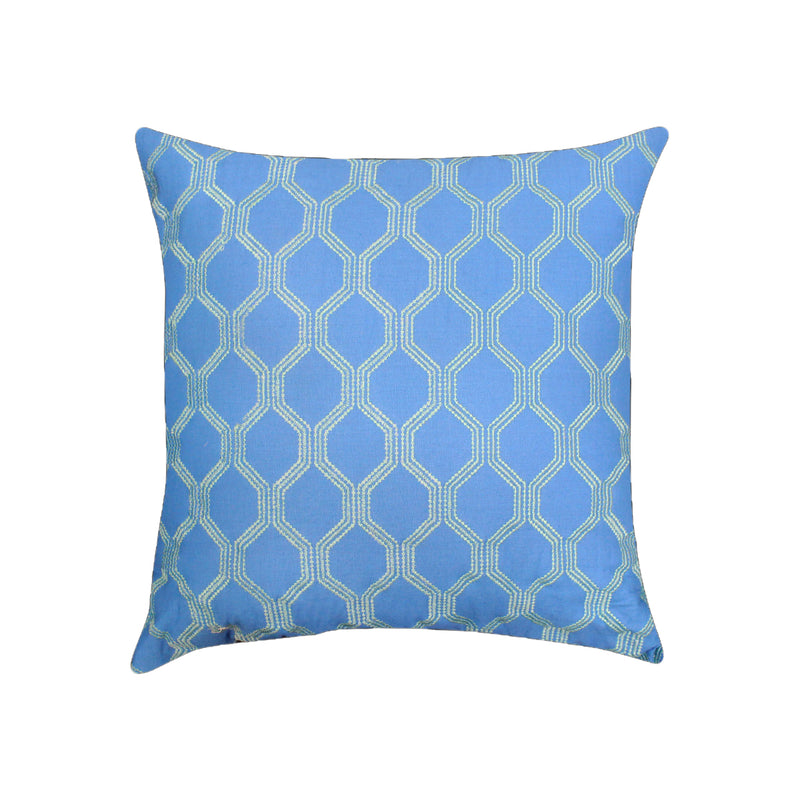 ***CUHSION QUILTED CROSS BLUE