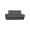 SOFA RECLINABLE ELECTRICO DE TRES ASIENTOS EN TELA MARRON CON PUERTO USB