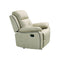 BUTACA RECLINABLE EN TELA CREMA CON SISTEMA MANUAL